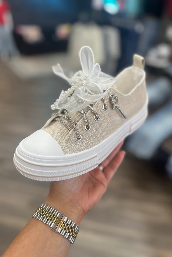 Aman Pearls Sneaker by Very G