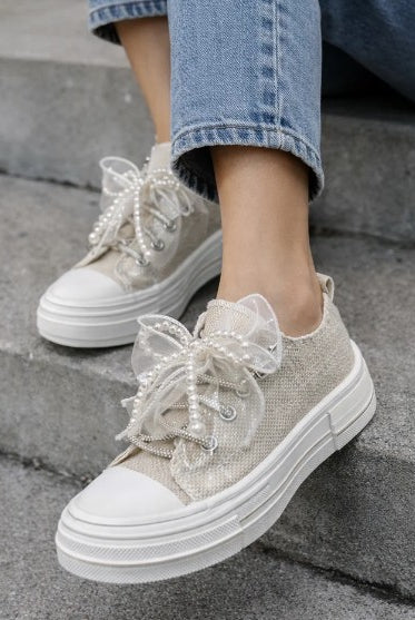 Aman Pearls Sneaker by Very G