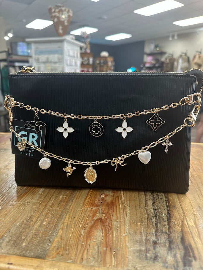 bag chain, purse chain, charm bag chain, bag accessory, handbag chain strap, purse charms