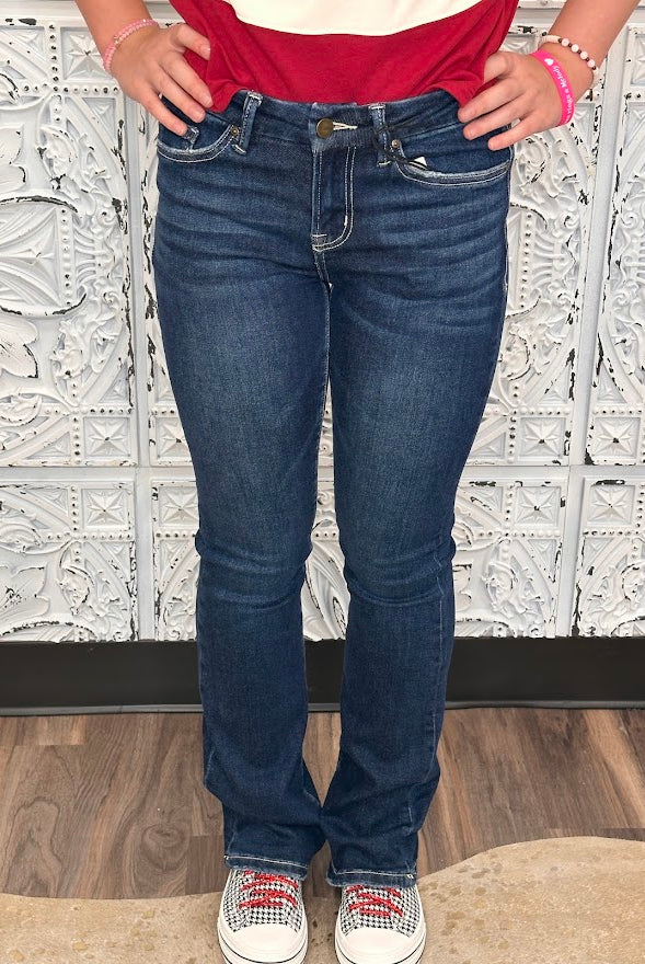 Classic Mid-Rise Bootcut Jeans