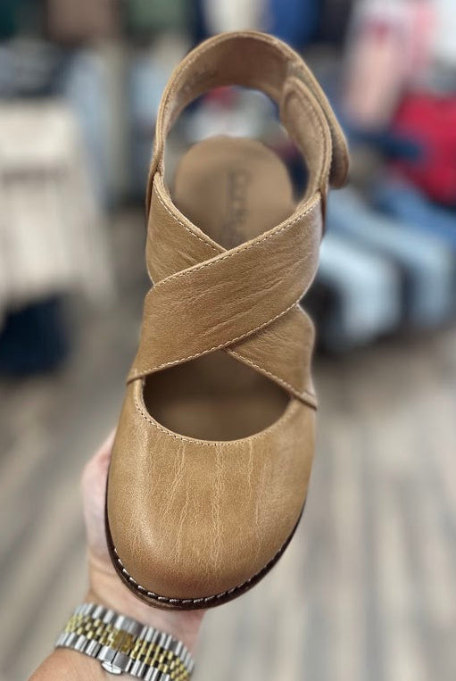 Corkys Bring It In Platform Wedge Sandal in Cognac
