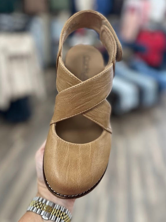 Corkys Bring It In Platform Wedge Sandal in Cognac