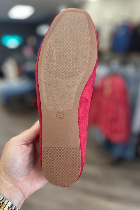 Corkys Layover Faux Suede Mary Jane Flat