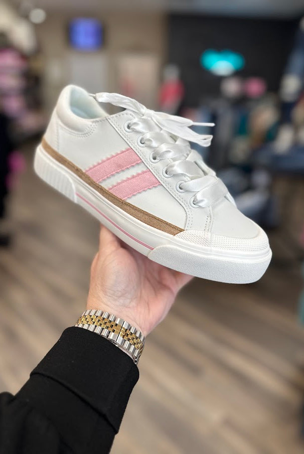 corkys sneakers, pink stripe sneakers, platform sneakers women, corkys platform shoes, cute comfortable sneakers, white fashion sneakers, casual platform shoes
