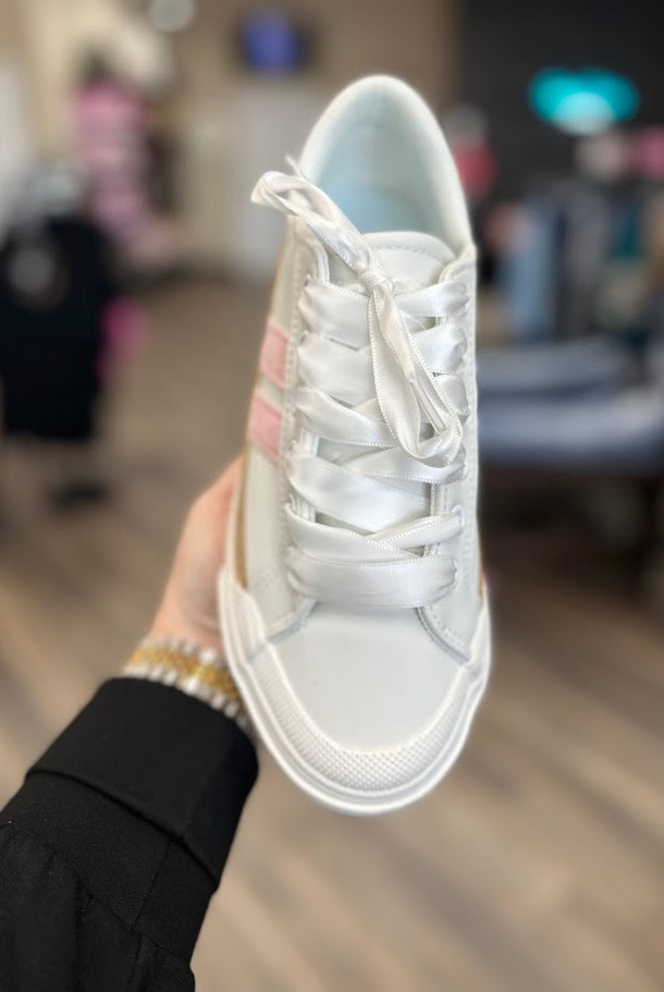 corkys sneakers, pink stripe sneakers, platform sneakers women, corkys platform shoes, cute comfortable sneakers, white fashion sneakers, casual platform shoes