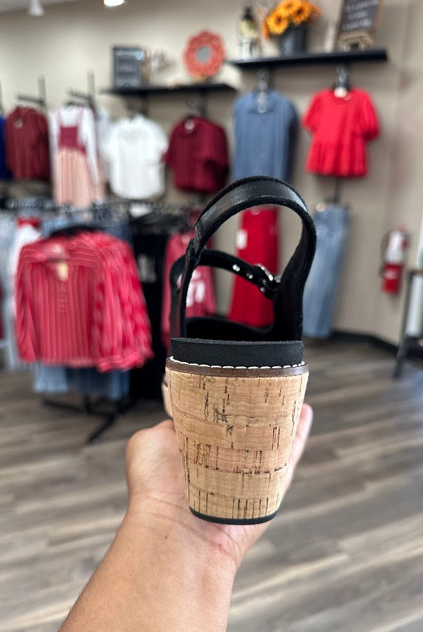 Corkys Pity Party Black Wedge