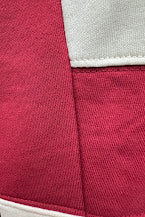 Crimson & Ivory Striped game day Top