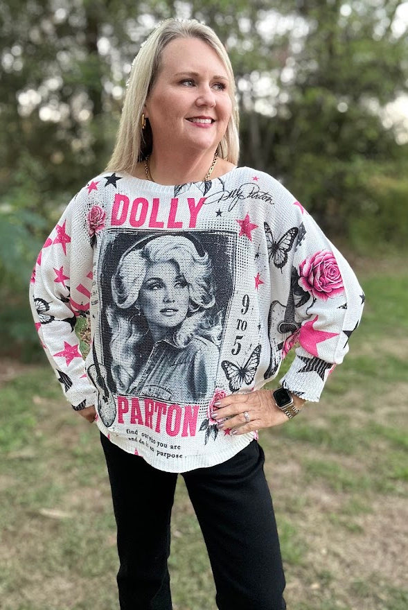Dolly Parton Graphic Long Sleeve Top