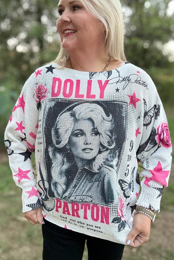 Dolly Parton Graphic Long Sleeve Top