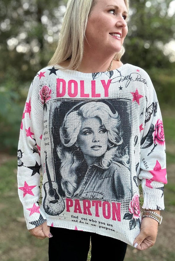 Dolly Parton Graphic Long Sleeve Top