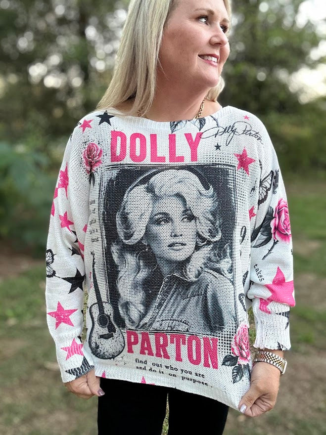 Dolly Parton Graphic Long Sleeve Top