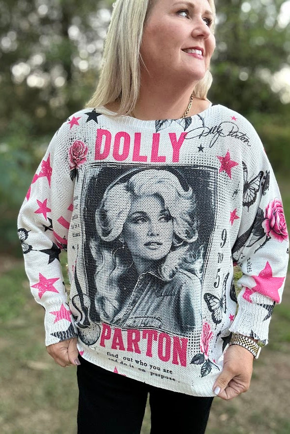 Dolly Parton Graphic Long Sleeve Top