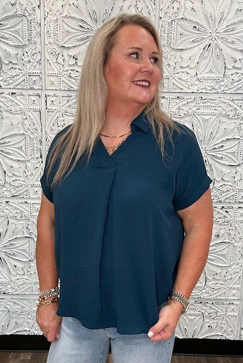 Essential Air Flow V-Neck Blouse