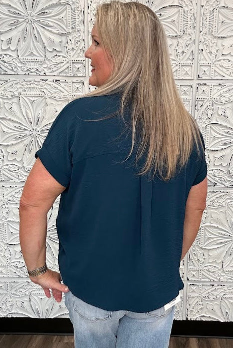 Essential Air Flow V-Neck Blouse