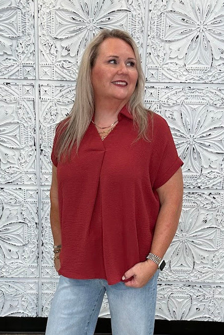 Essential Air Flow V-Neck Blouse