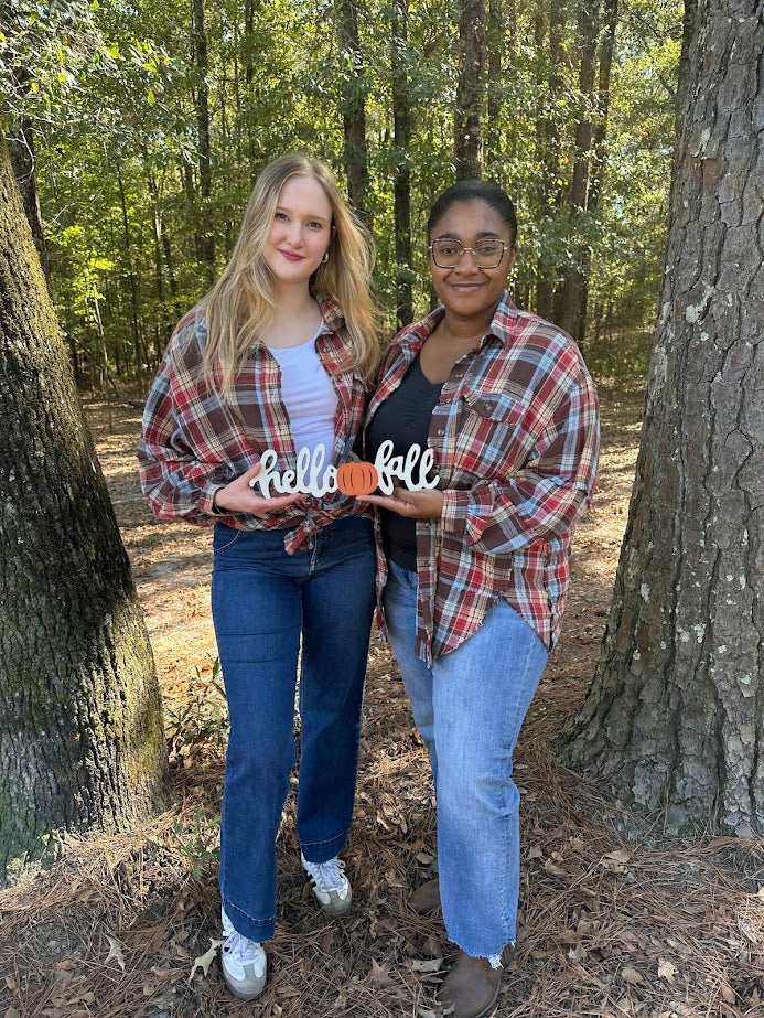 plaid shirt tunic, oversized flannel, plus size plaid top, relaxed button down, casual fall layering shirt, mineral washed plaid, raw hem flannel, women’s plaid tunic, 100% cotton flannel, cozy fall shirt