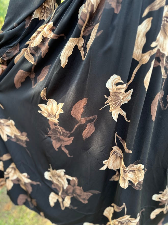 Floral Smocked Waist Maxi Dress
