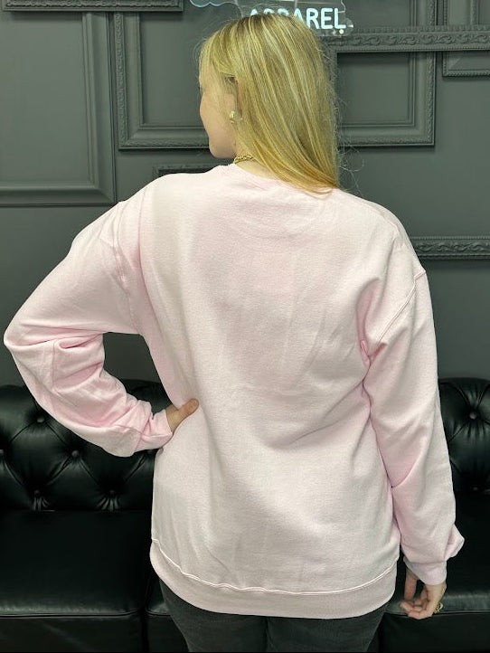 nutcracker sweatshirt, metallic puff sweatshirt, pink Christmas top, holiday sweatshirt, gold nutcracker sweater, festive boutique sweatshirt, cozy Christmas wear, women’s holiday pullover, nutcracker graphic top, boutique holiday outfit