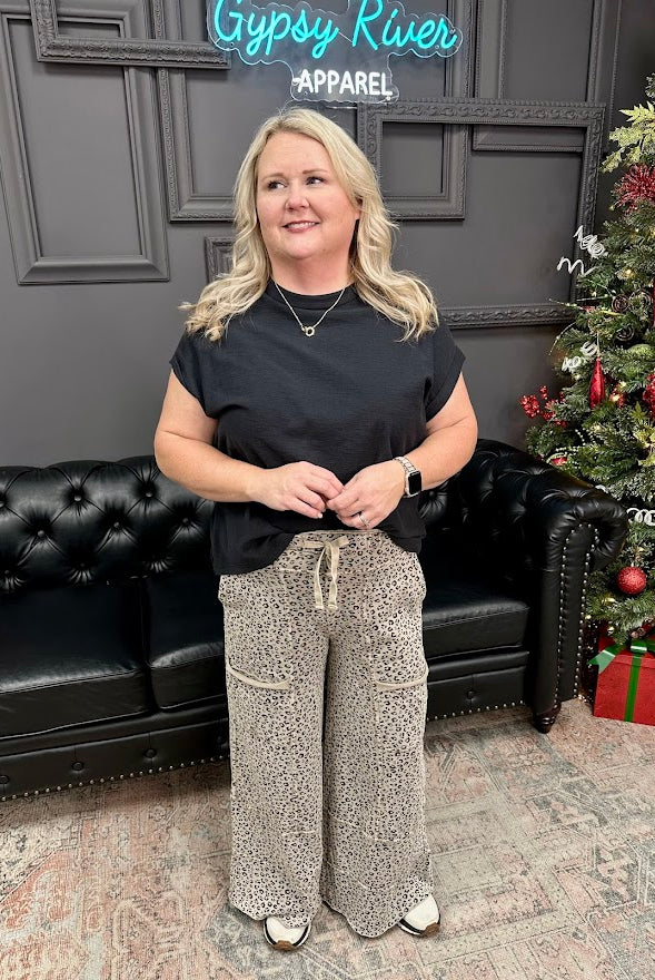 wide leg pants, printed lounge pants, drawstring pants, boho pants, relaxed fit trousers, boutique pants, soft flowy pants, everyday comfort wear, casual printed bottoms, rayon wide leg pants