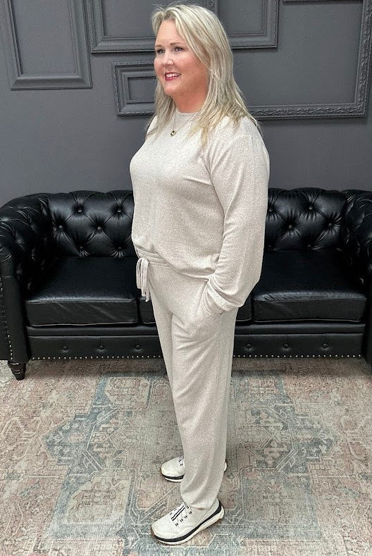 hacci set, lounge set, jogger set, matching set women, comfy lounge wear, casual two piece set, boutique loungewear, Gypsy River Apparel