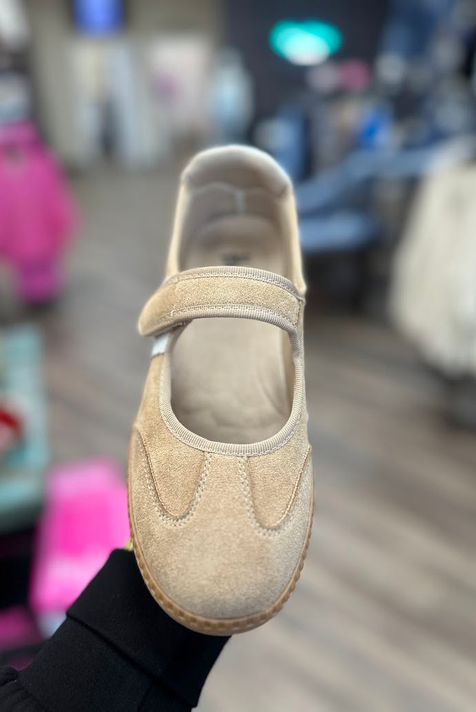 Mary Jane sneaker, Corkys shoes, casual sneakers for women, suede Mary Jane, red sneakers, taupe sneakers, everyday comfort shoes, boutique sneakers