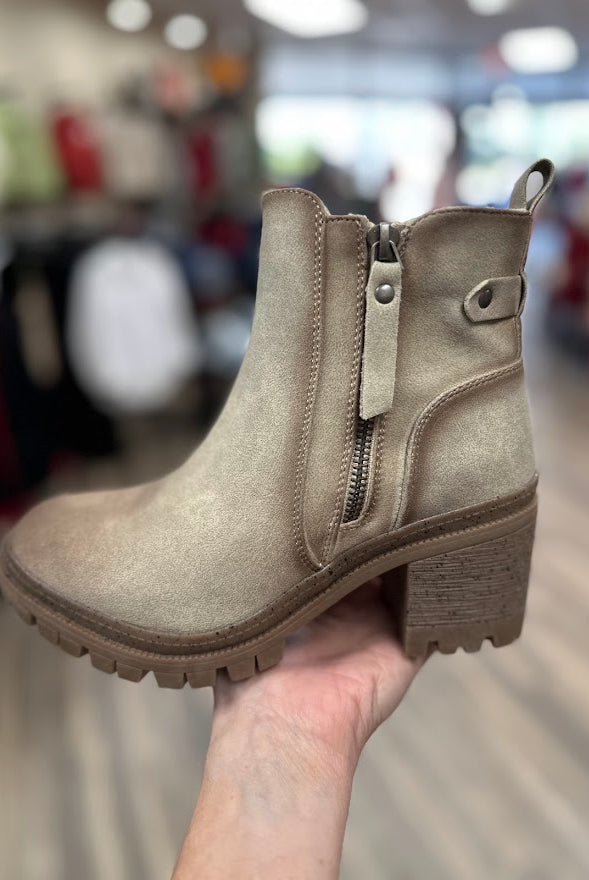 Maeve Suede Lug Sole Ankle Boot