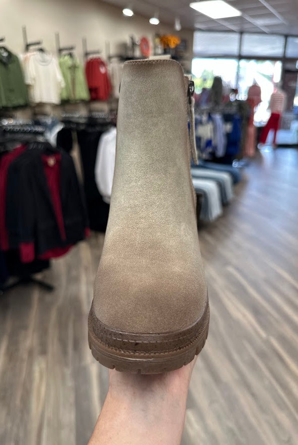 Maeve Suede Lug Sole Ankle Boot