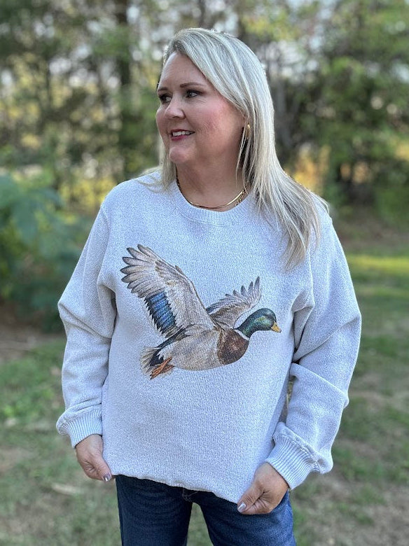 Mallard Duck Graphic Sweatshirt