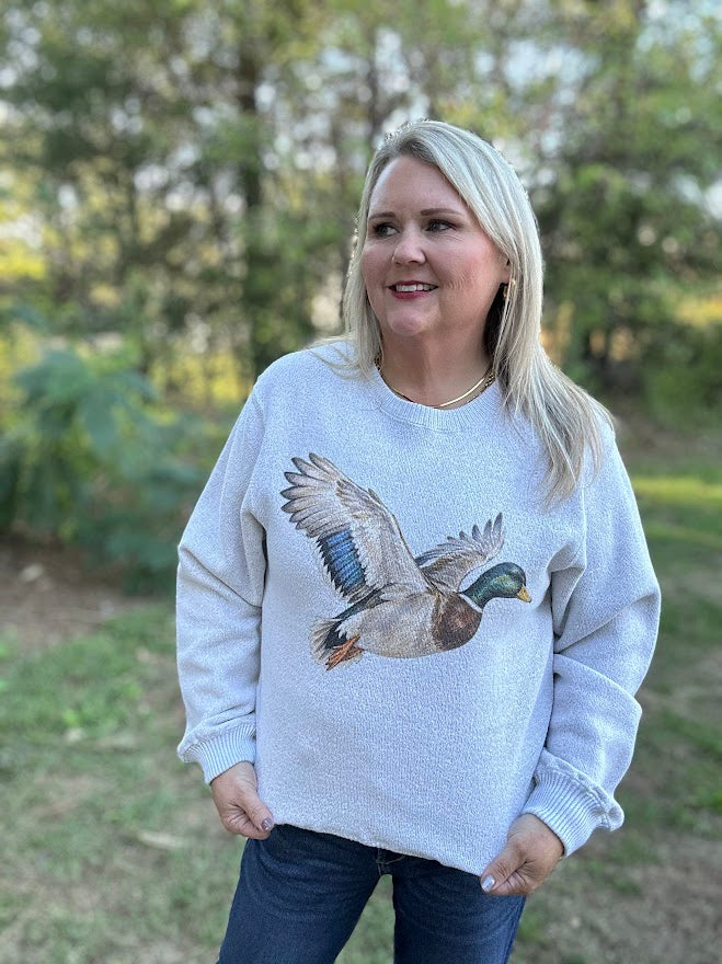 Mallard Duck Graphic Sweatshirt