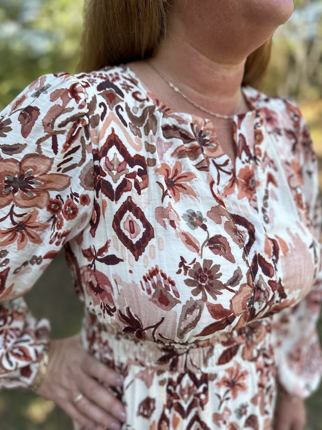 Mosaic Tiered Maxi Dress