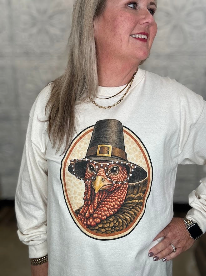 Pilgrim Turkey Graphic Long Sleeve Tee
