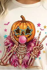 Pumpkin Head Skeleton T-Shirt