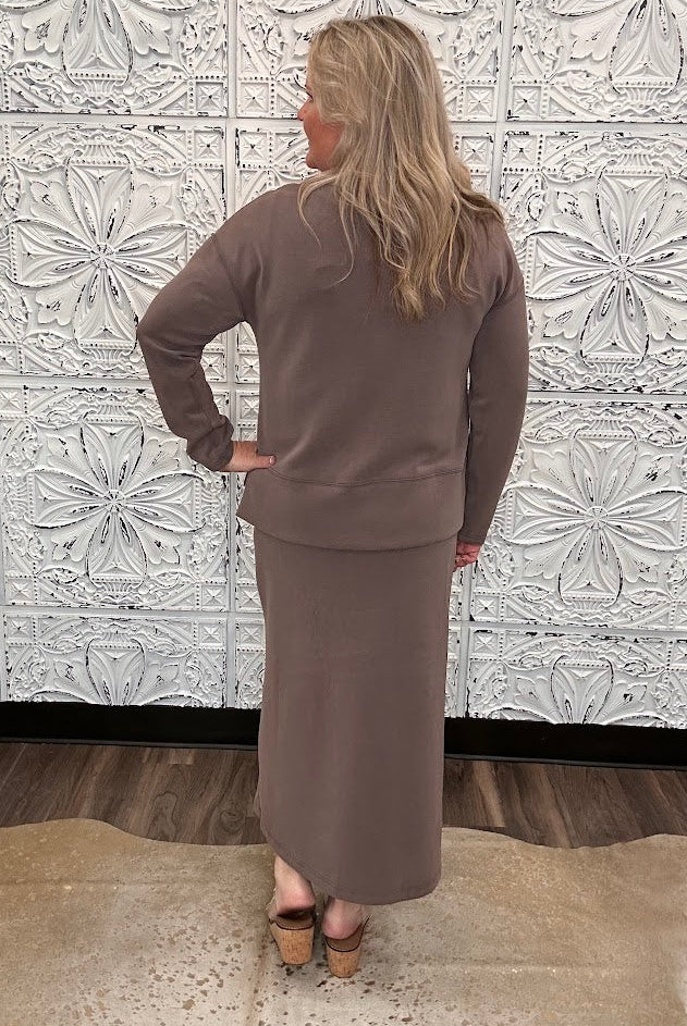 Soft Modal 2-Piece Tank Dress & Long Sleeve Top Set