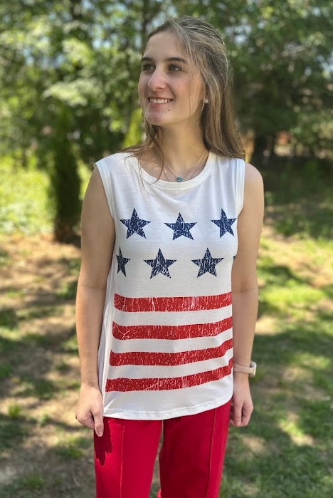 Vintage Stars and Stripes Tank