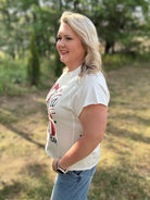 1776 America Graphic Edgy Cropped Shirt