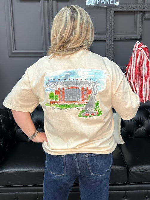 University of Alabama tee, Crimson Tide shirt, Bryant-Denny Stadium tee, Comfort Colors Alabama shirt, officially licensed Bama gear, game day tee