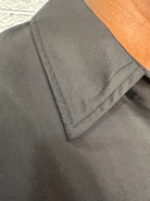 Black Collared Poplin Dress