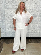 Breezy Jacquard Button Front Shirt