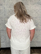 Breezy Jacquard Button Front Shirt
