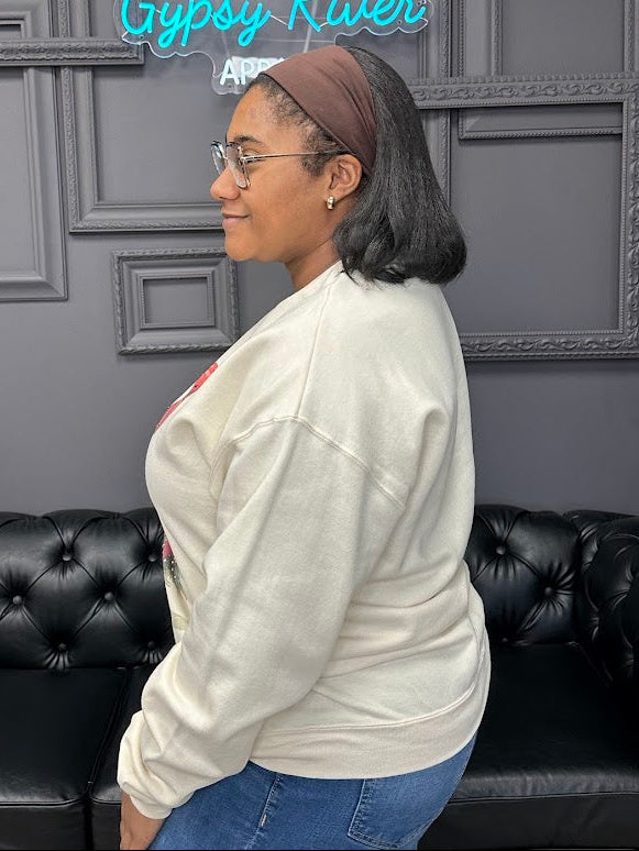 Christmas Tree Bow Sweatshirt