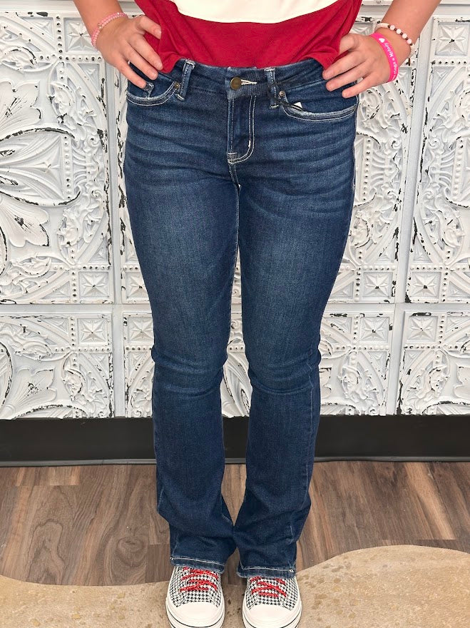 Classic Mid-Rise Bootcut Jeans