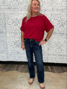Classic Mid-Rise Straight Ankle Jeans