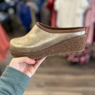 Corky's Better Half Gold Wash Metallic Clog
