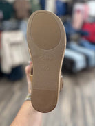 Corkys Bring It In Platform Wedge Sandal in Cognac