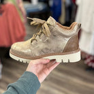 Corkys "Campfire" Gold Metallic Lace Up Boots