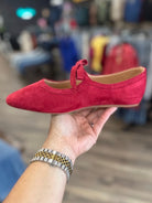 Corkys Layover Faux Suede Mary Jane Flat