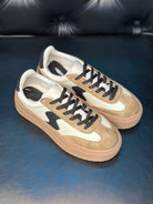 Corky’s Pop Off sneakers, tan sneakers, comfy lace-up sneakers, women’s fashion sneakers, cushioned platform sneakers, tan casual shoes