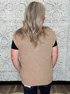 Cotton Linen Button Down Knit Top