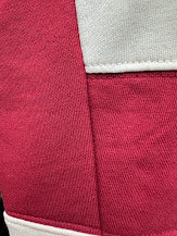 Crimson & Ivory Striped game day Top 