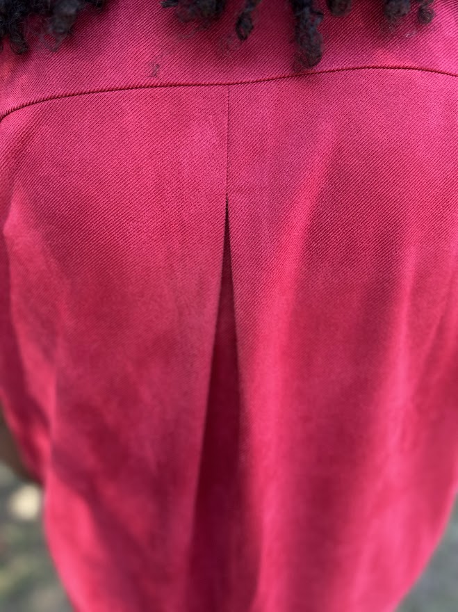 Crimson Suede Button-Up Shirt Dress